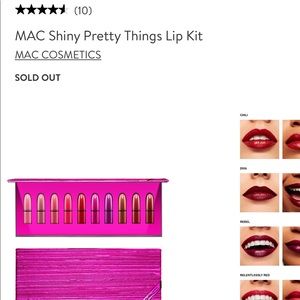 NWT MAC Shiny Pretty Things Lip Kit💄